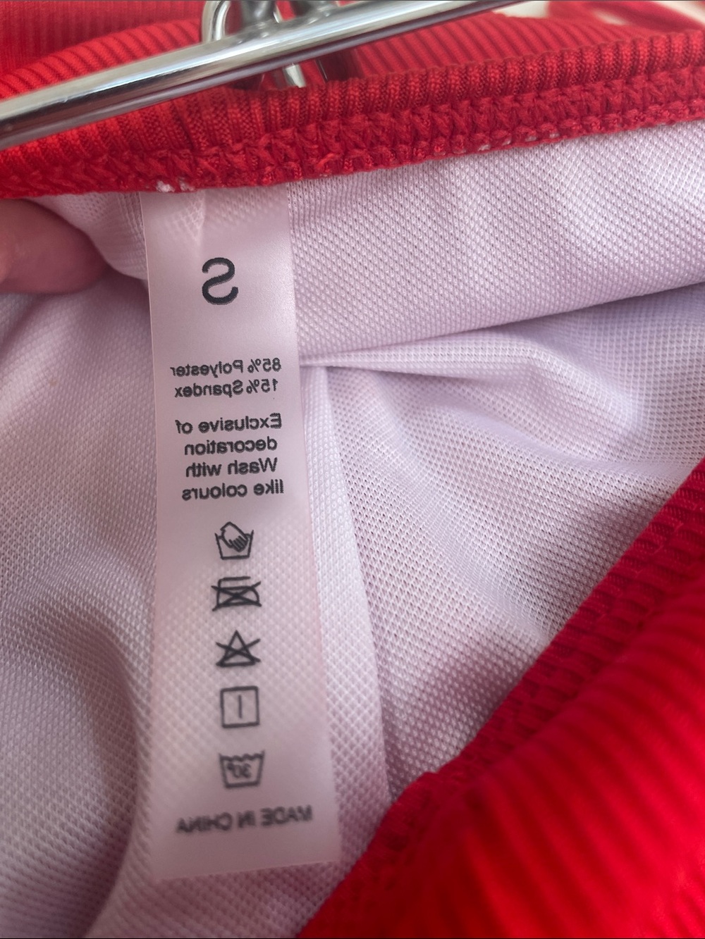 Red Ribbed Two-Piece Drawstring Set - Picture 2 of 6